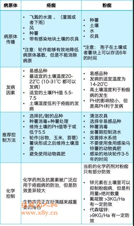 马铃薯疮痂病和粉痂病的综合防治措施